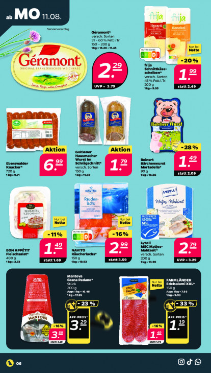 Netto Angebote ab 11.08.25 bis 16.08.25