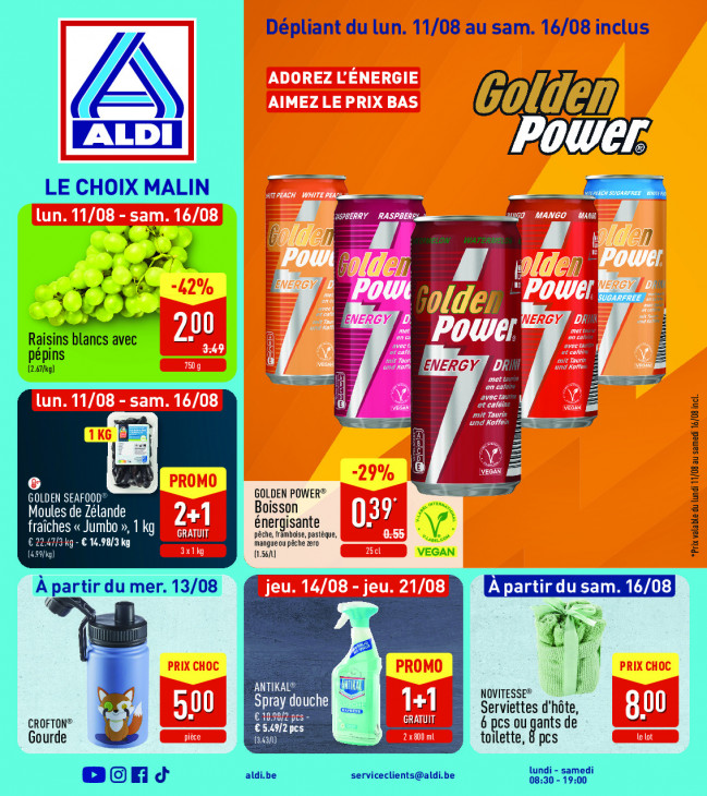 Aldi Dépliant 11.08.2025