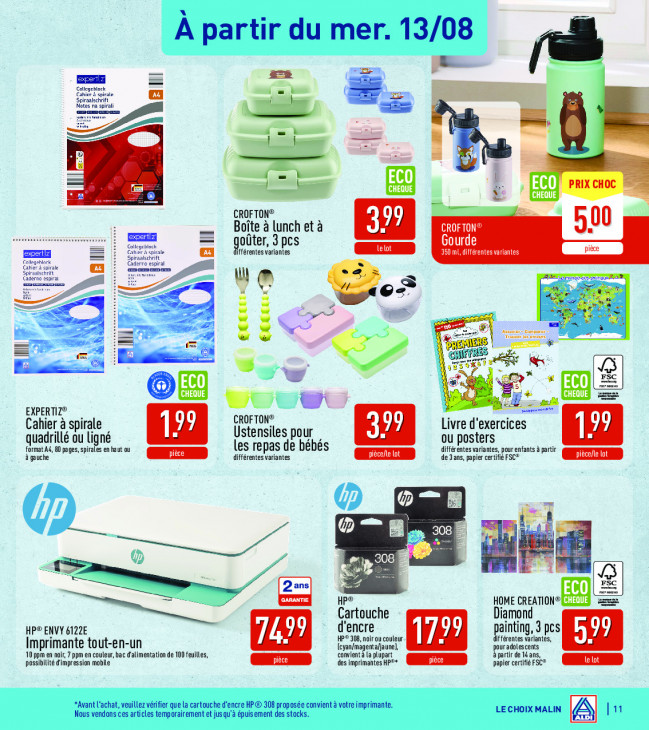 Aldi Dépliant 11.08.2025