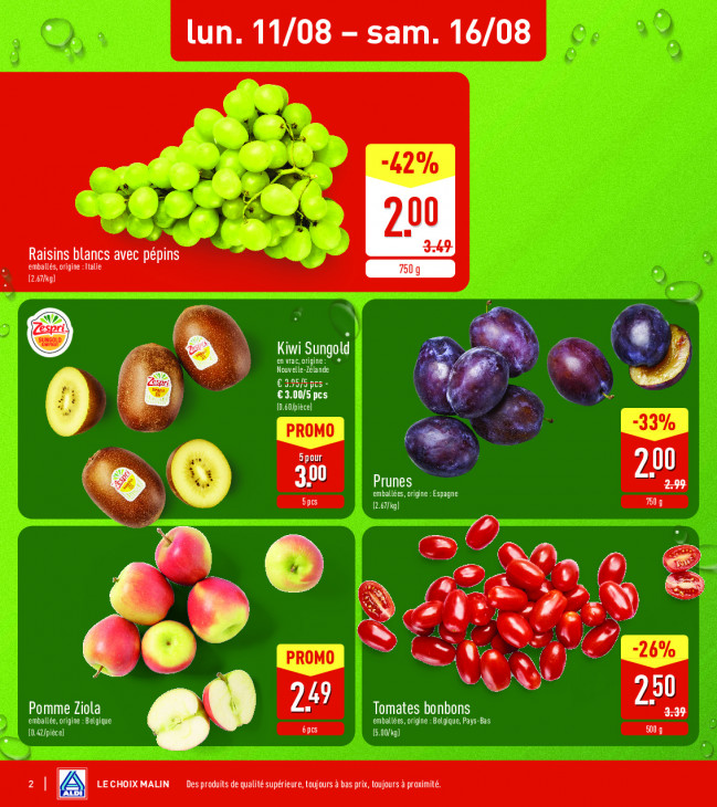 Aldi Dépliant 11.08.2025