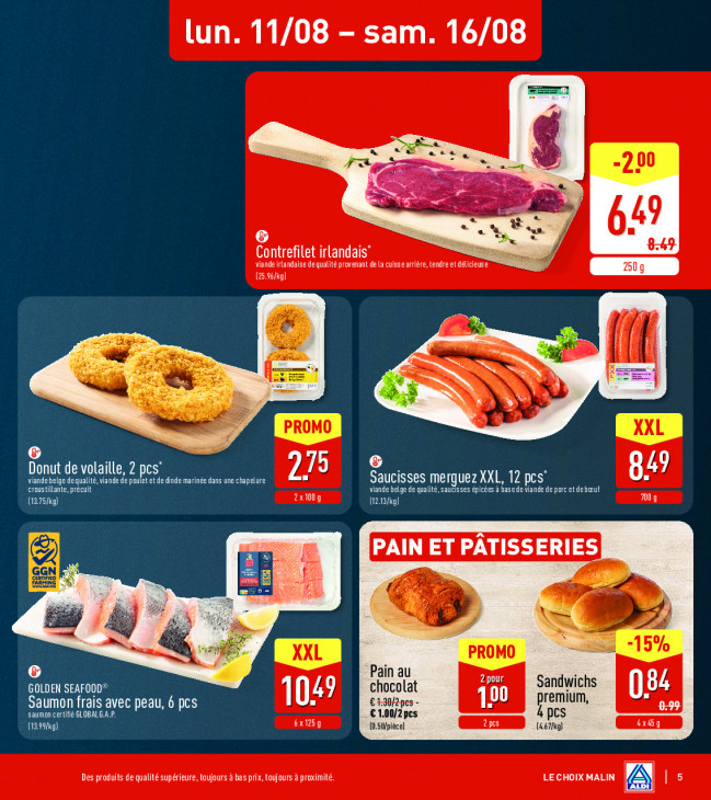 Aldi Dépliant 11.08.2025