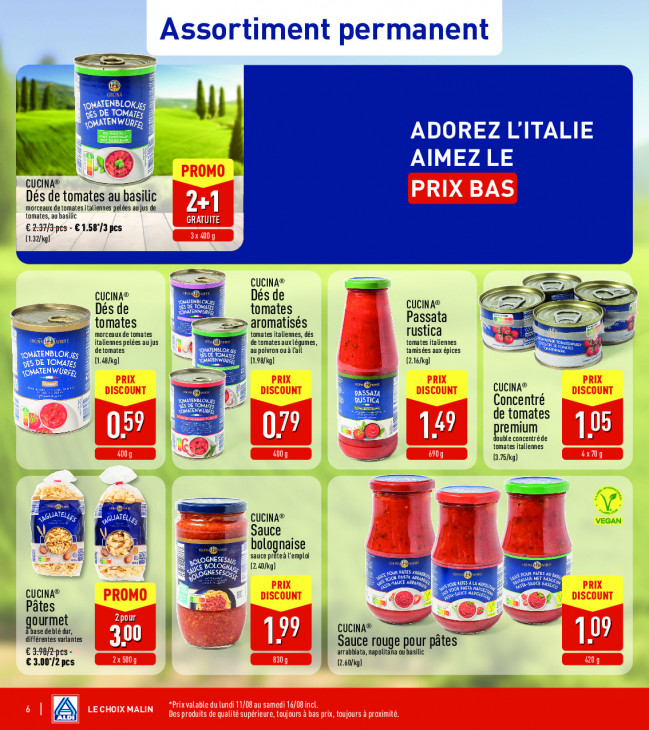 Aldi Dépliant 11.08.2025