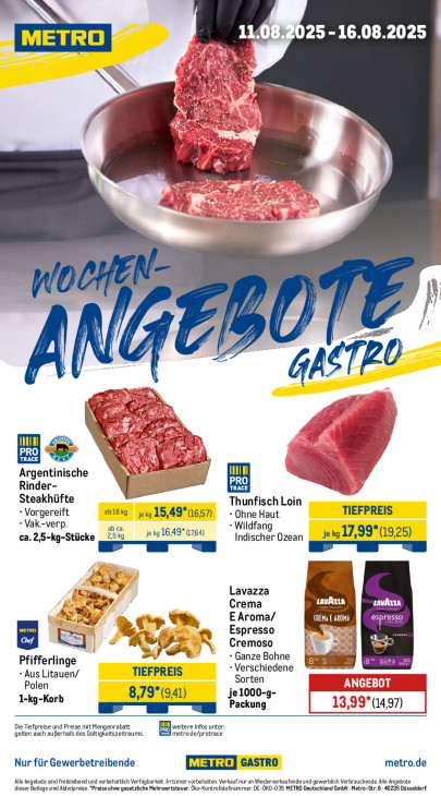 Metro Angebote ab 11.08.25 bis 16.08.25