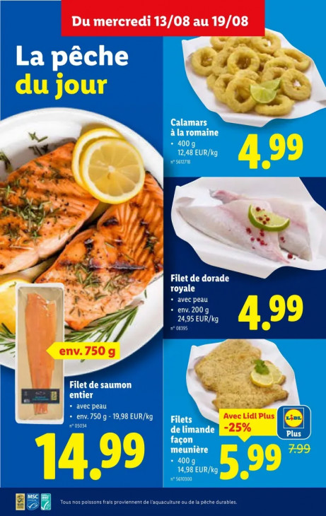 Lidl Dépliant 13.08.2025