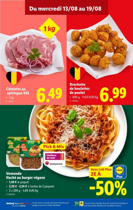 Lidl Dépliant 13.08.2025