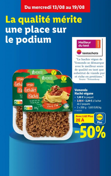 Lidl Dépliant 13.08.2025