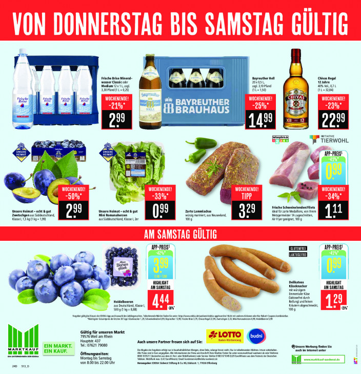 Marktkauf Angebote ab 11.08.25 bis 16.08.25