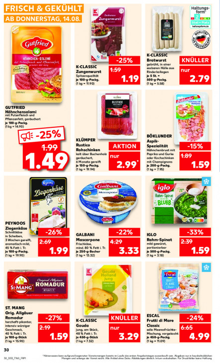 Kaufland Angebote ab 14.08.25 bis 20.08.25