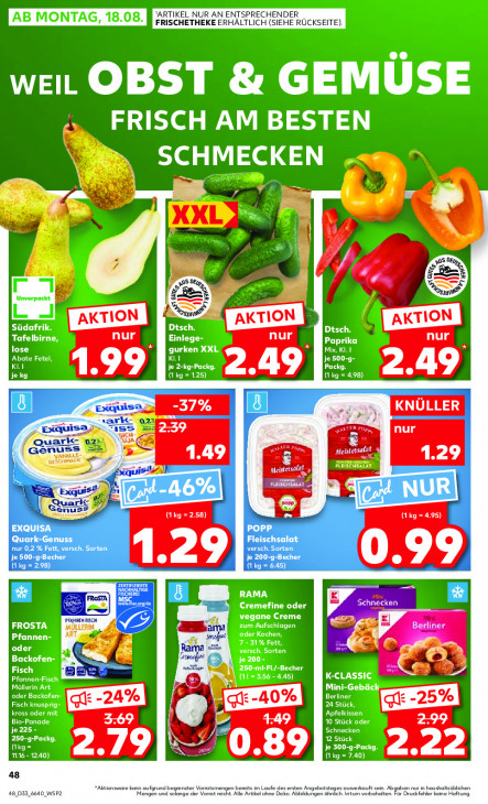 Kaufland Angebote ab 14.08.25 bis 20.08.25