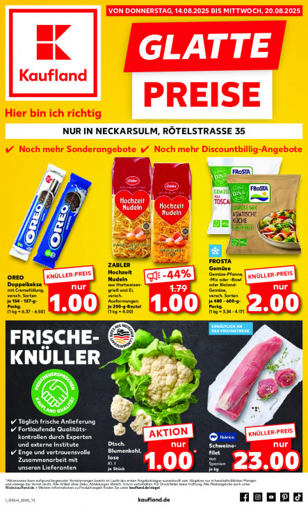 Kaufland Angebote ab 14.08.25 bis 20.08.25