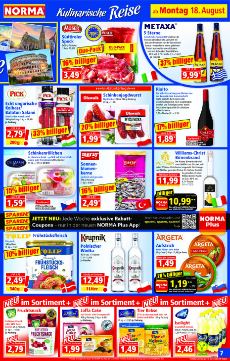 Norma Angebote ab 18.08.25 bis 23.08.25