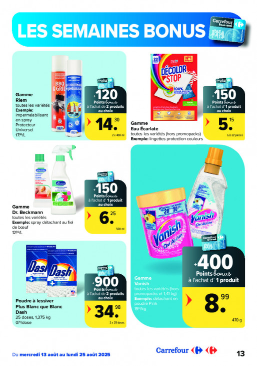 Carrefour Dépliant 13.08.2025