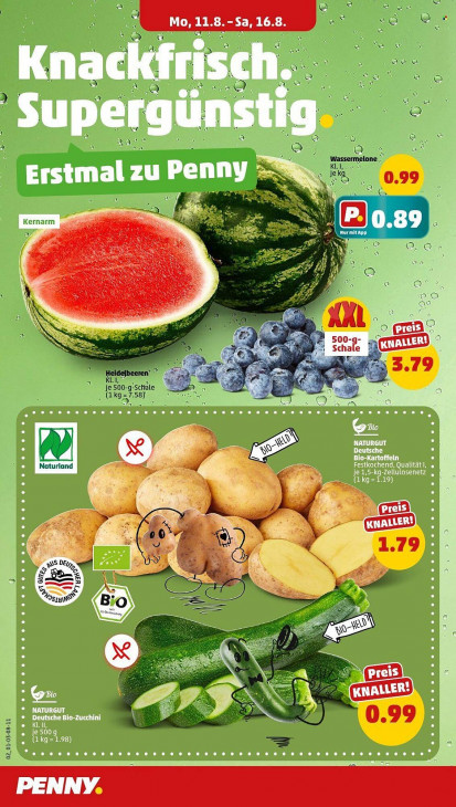 Penny Angebote ab 11.08.25 bis 16.08.25