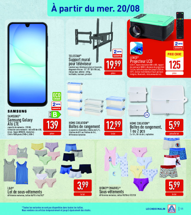 Aldi Dépliant 18.08.2025