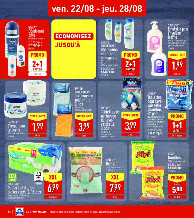 Aldi Dépliant 18.08.2025