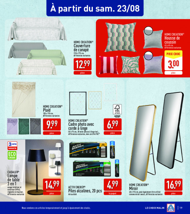 Aldi Dépliant 18.08.2025
