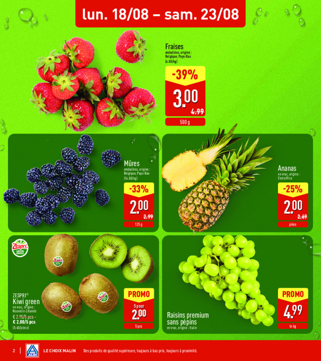 Aldi Dépliant 18.08.2025