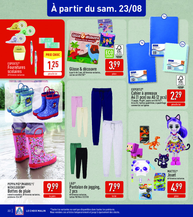 Aldi Dépliant 18.08.2025