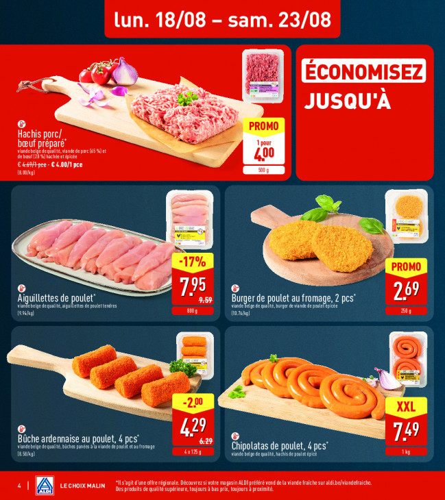 Aldi Dépliant 18.08.2025