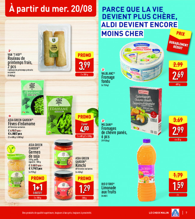 Aldi Dépliant 18.08.2025