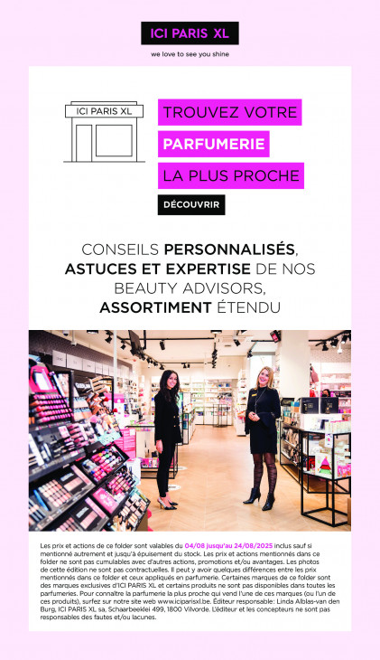 ICI Paris XL Dépliant 11.08.2025