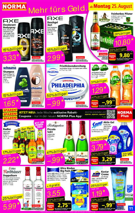 Norma Angebote ab 25.08.25 bis 30.08.25