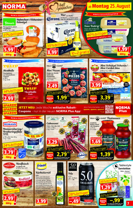 Norma Angebote ab 25.08.25 bis 30.08.25