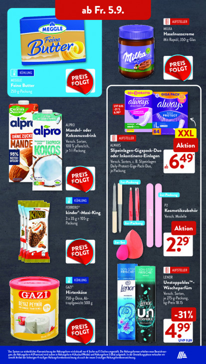 Aldi Süd Angebote ab 01.09.25 bis 06.09.25