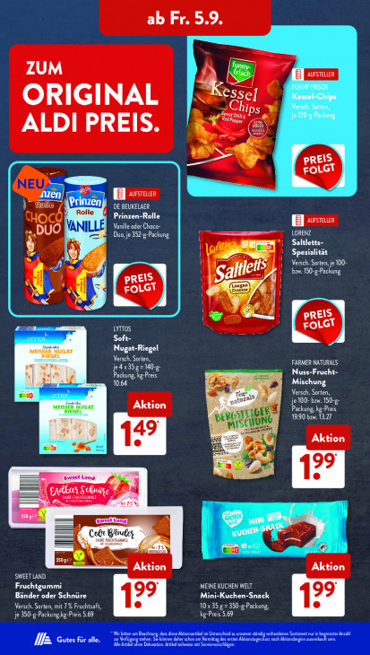 Aldi Süd Angebote ab 01.09.25 bis 06.09.25