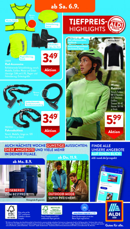 Aldi Süd Angebote ab 01.09.25 bis 06.09.25