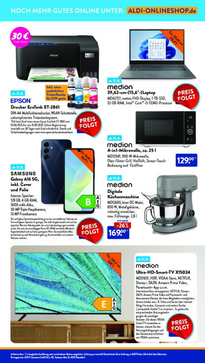 Aldi Süd Angebote ab 01.09.25 bis 06.09.25