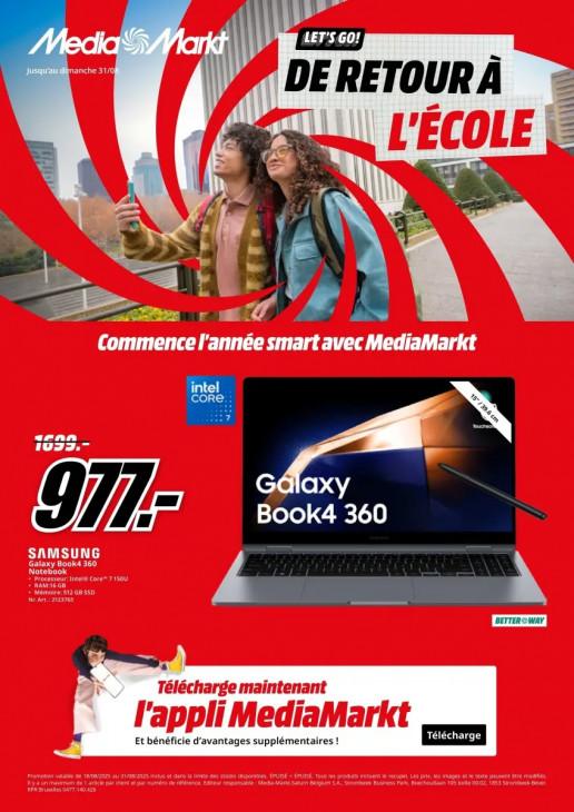 MediaMarkt Dépliant 18.08.2025