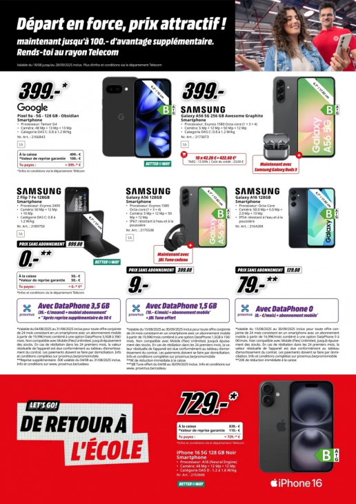 MediaMarkt Dépliant 18.08.2025