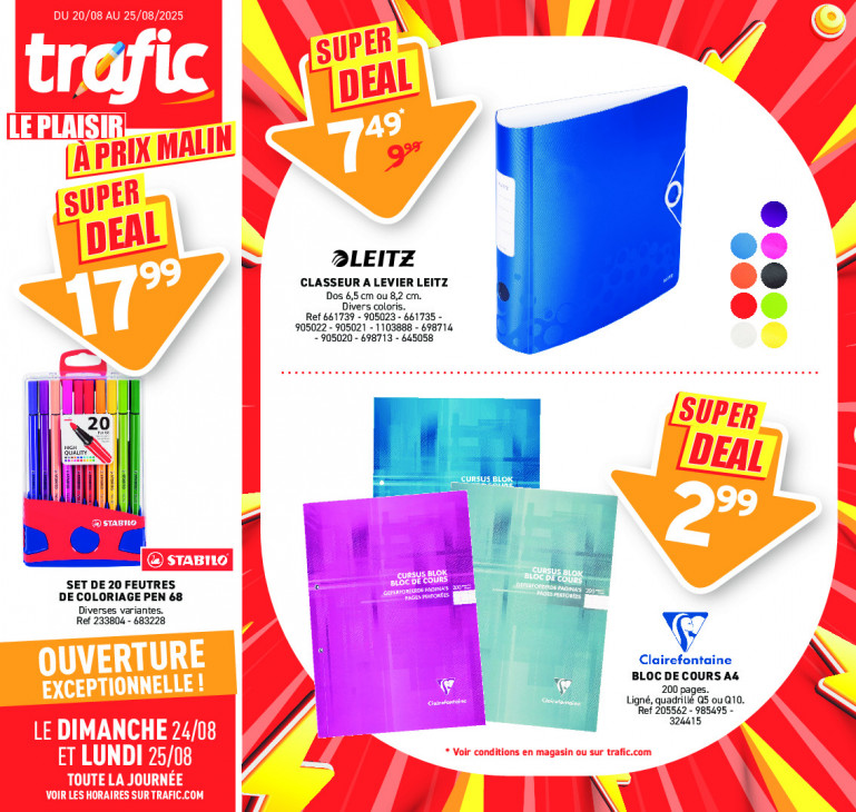 Trafic Dépliant 20.08.2025