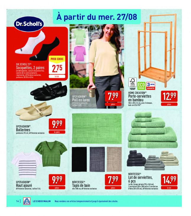 Aldi Dépliant 25.08.2025