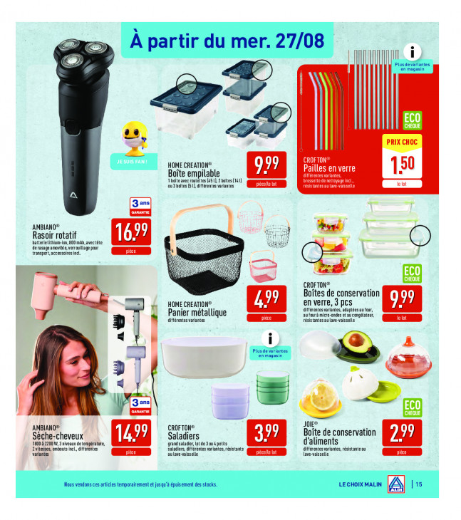 Aldi Dépliant 25.08.2025