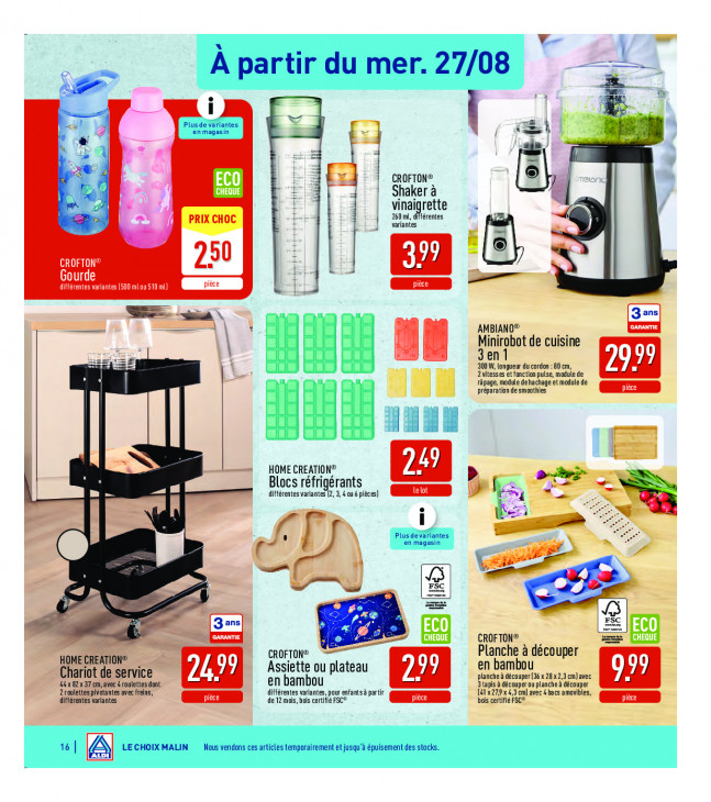 Aldi Dépliant 25.08.2025