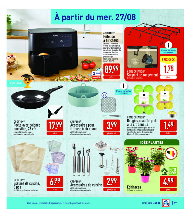 Aldi Dépliant 25.08.2025