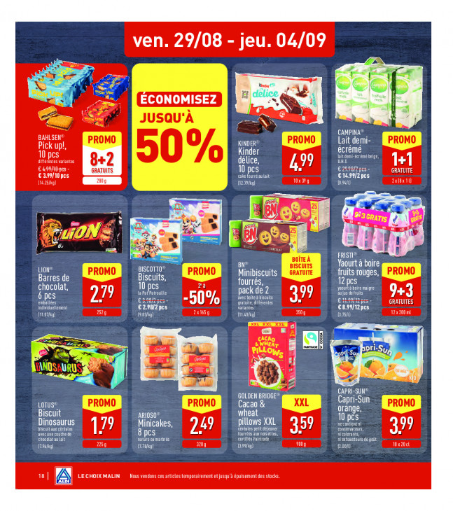 Aldi Dépliant 25.08.2025
