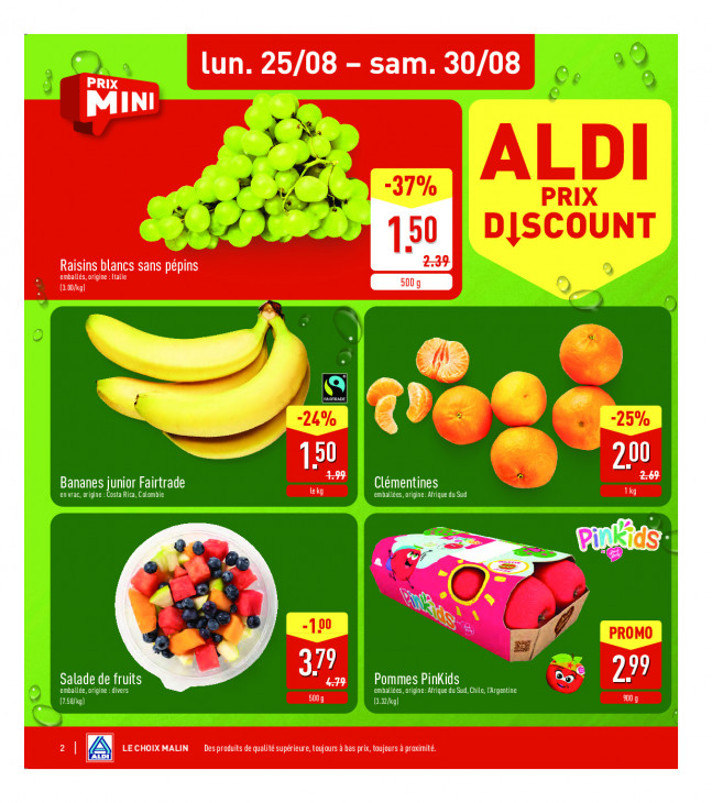 Aldi Dépliant 25.08.2025