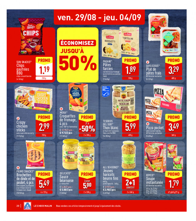 Aldi Dépliant 25.08.2025