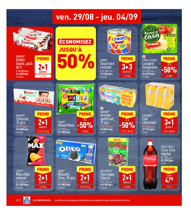 Aldi Dépliant 25.08.2025