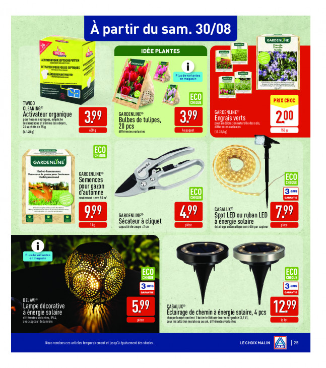 Aldi Dépliant 25.08.2025