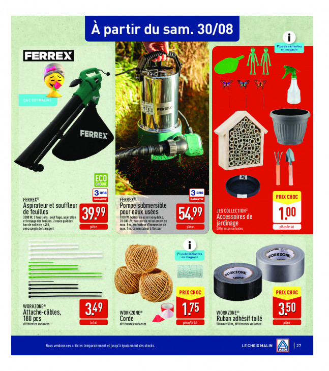 Aldi Dépliant 25.08.2025