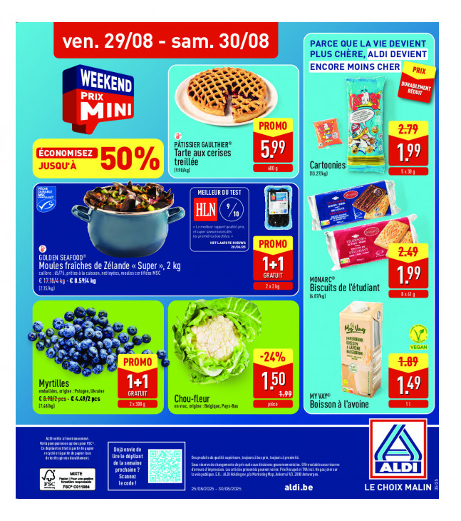 Aldi Dépliant 25.08.2025