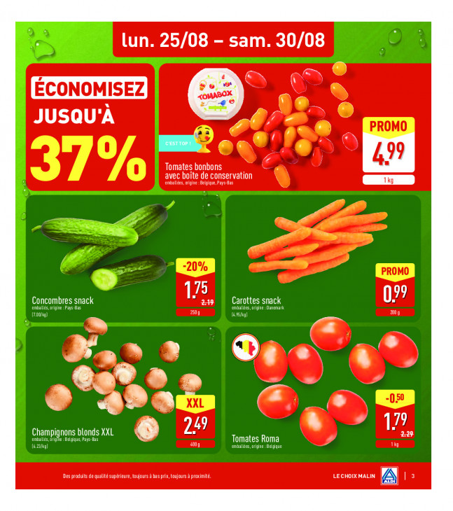 Aldi Dépliant 25.08.2025