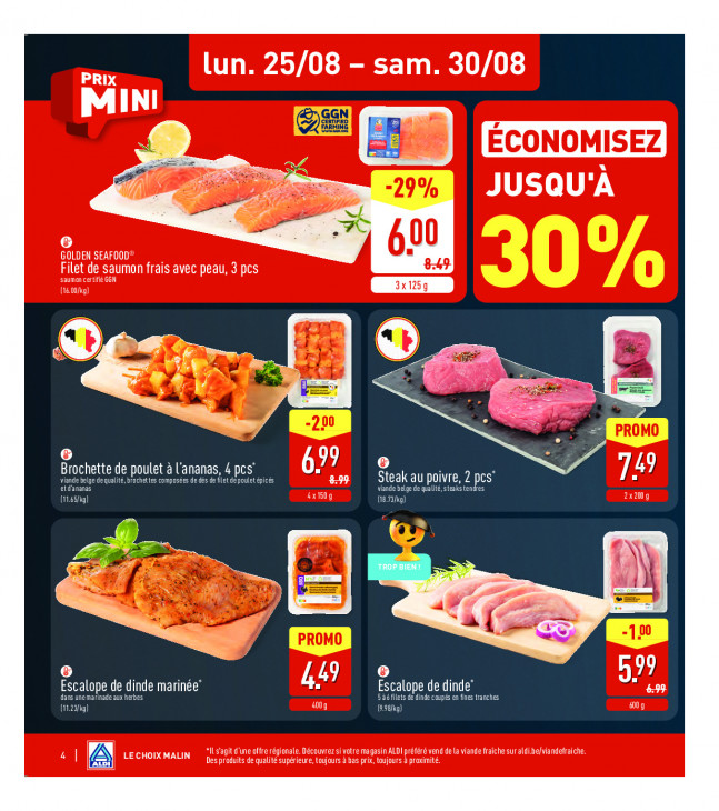 Aldi Dépliant 25.08.2025