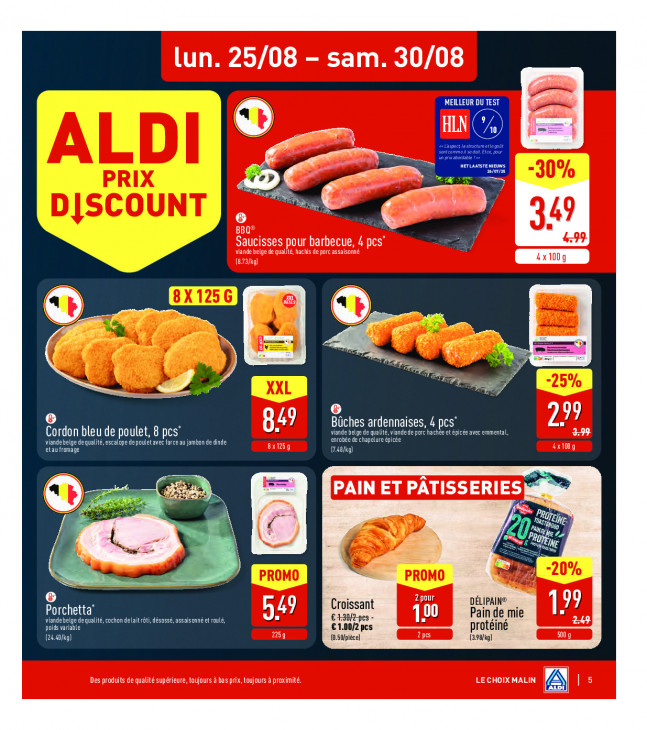Aldi Dépliant 25.08.2025