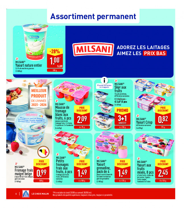 Aldi Dépliant 25.08.2025