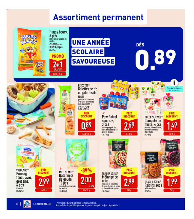 Aldi Dépliant 25.08.2025